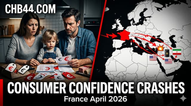 France Confidence Slumps as Global Tensions Rise