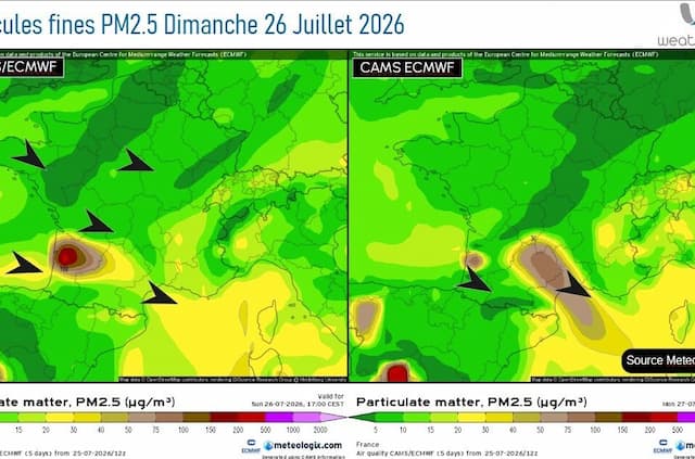 Dispersions of fine particles for Sunday. 