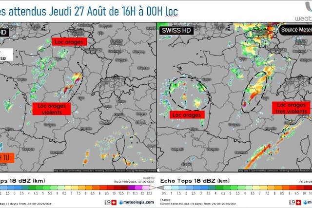 Storm patterns across france
